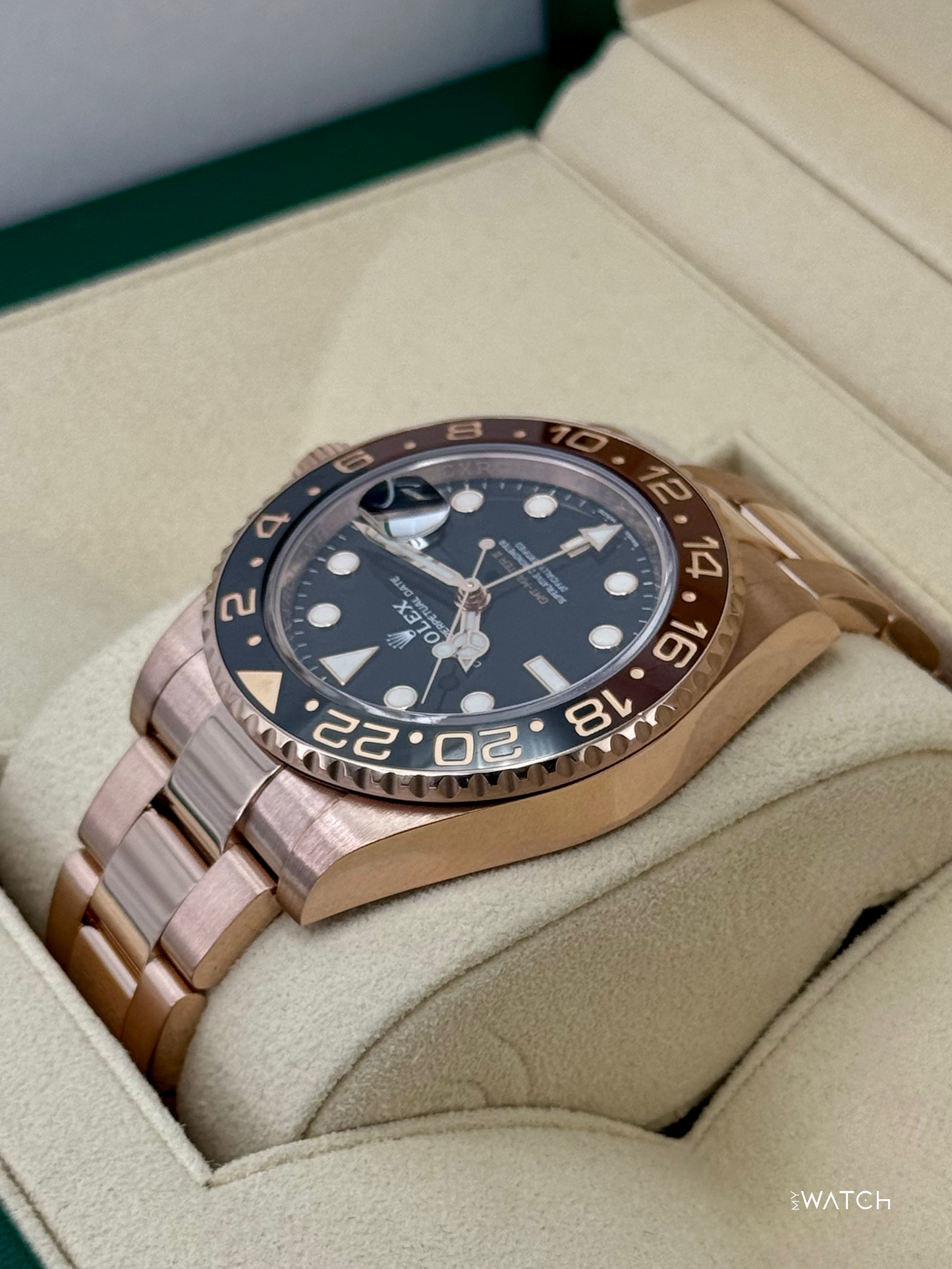 2021 Rolex GMT-Master II "Rootbeer" 40mm 126715CHNR Rose Gold