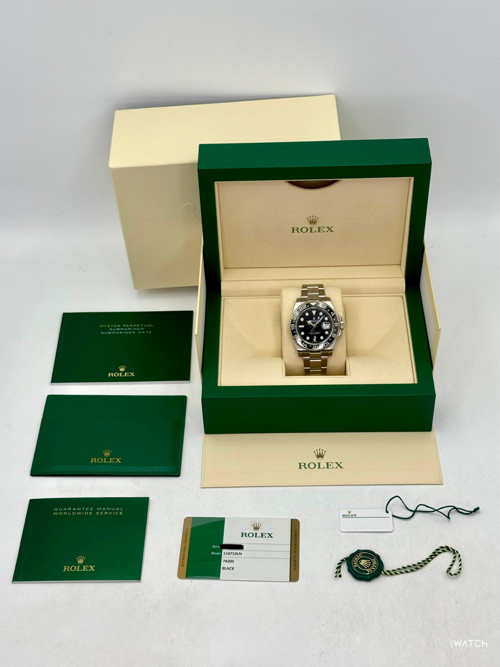 2016 Rolex GMT-Master II 40mm 116710LN Stainless Steel Black Dial - MyWatchLLC