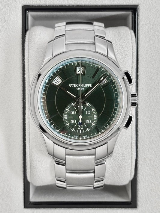 2024 Patek Philippe Flyback Chronograph Annual Calendar 5905/1A Olive Green Dial