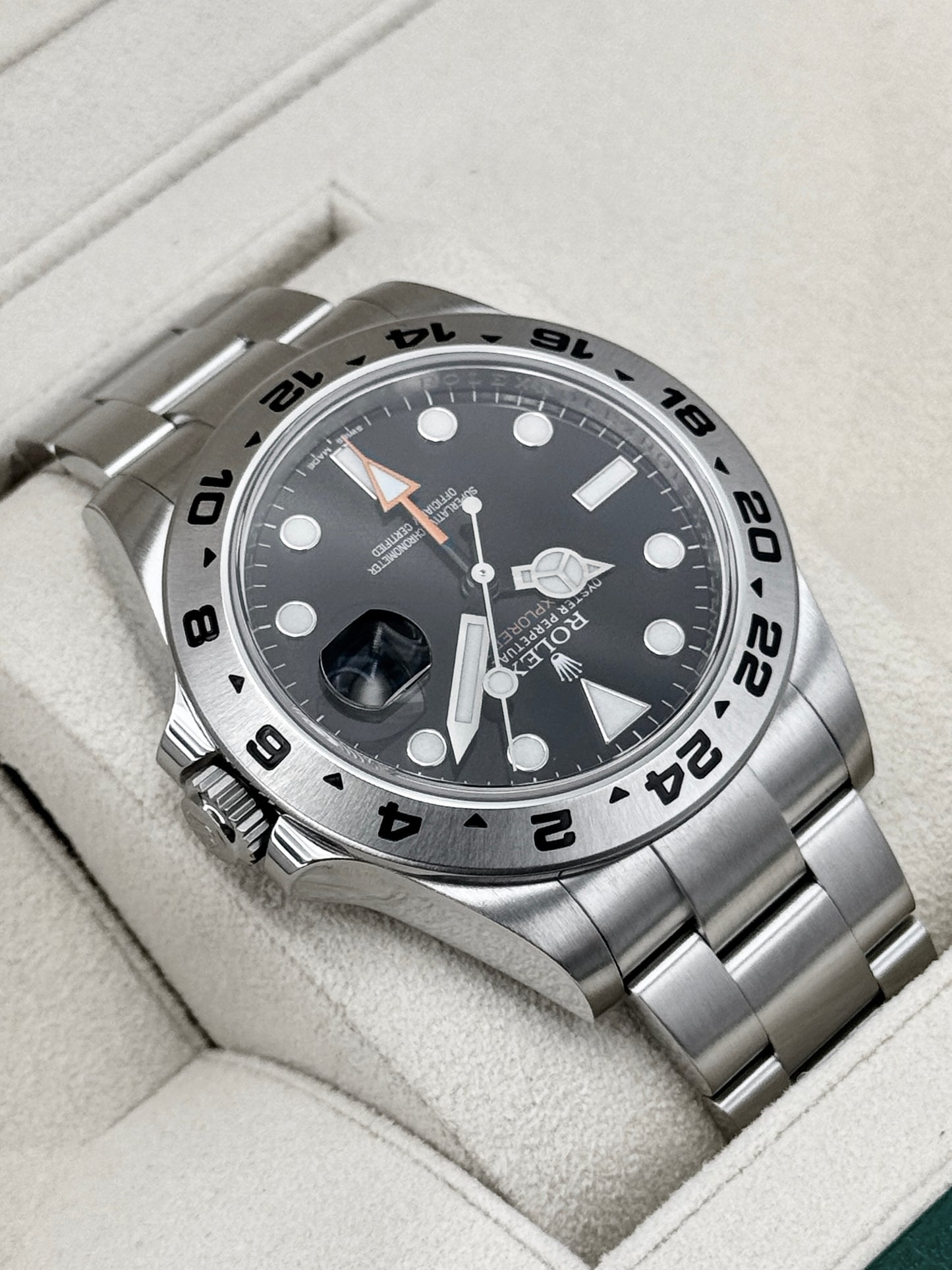 2012 Rolex Explorer II 42mm 216570 Stainless Steel Black Dial