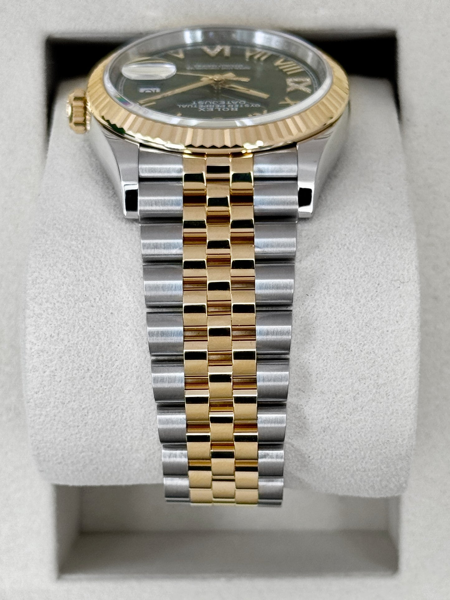 NEW 2026 Rolex Datejust 36mm 126233 Two-Tone Jubilee Green Diamond Dial