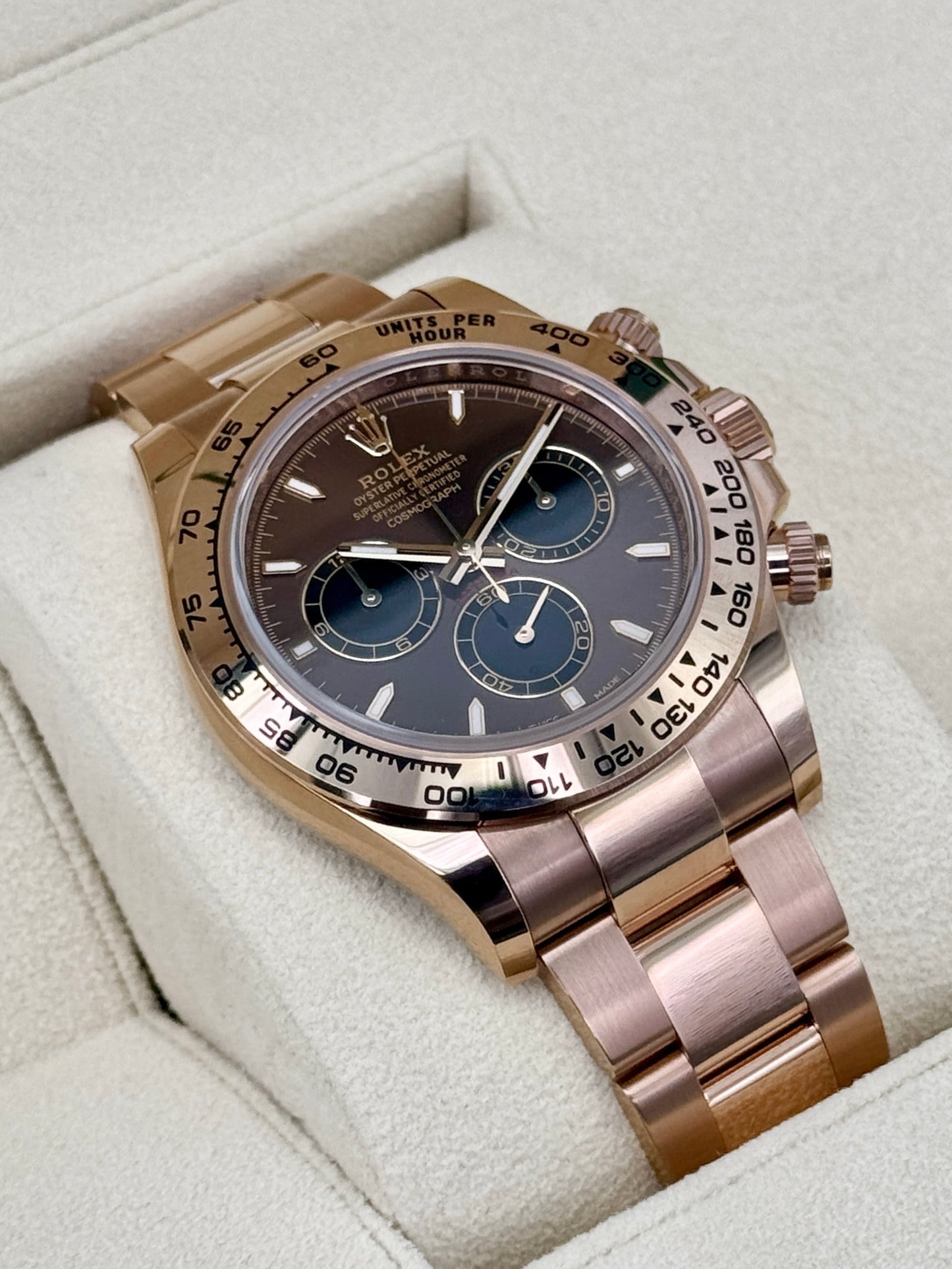 2025 Rolex Daytona 40mm 126505 Rose Gold Chocolate Dial