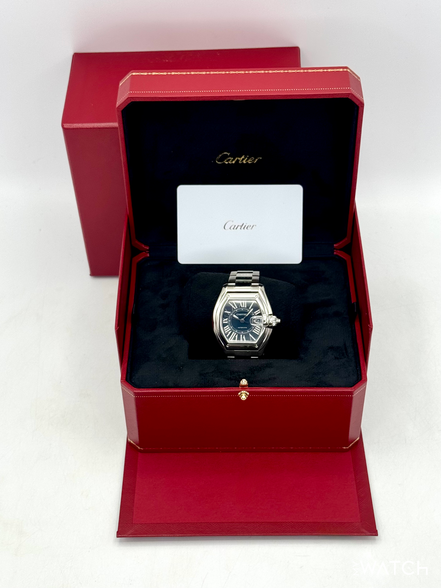 NEW 2026 Cartier Roadster 38.7mm WSRD0014 Stainless Steel Blue Dial - MyWatchLLC