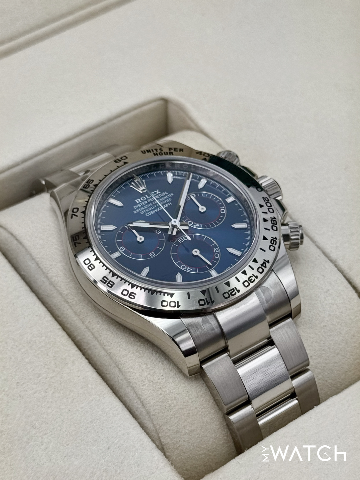 NEW 2025 Rolex Daytona 40mm 126509 White Gold Blue Dial (STICKERED)