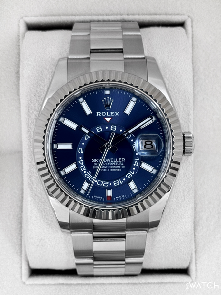 2025 CPO Rolex Sky-Dweller 42mm 326234 Stainless Steel Oyster Blue Dia