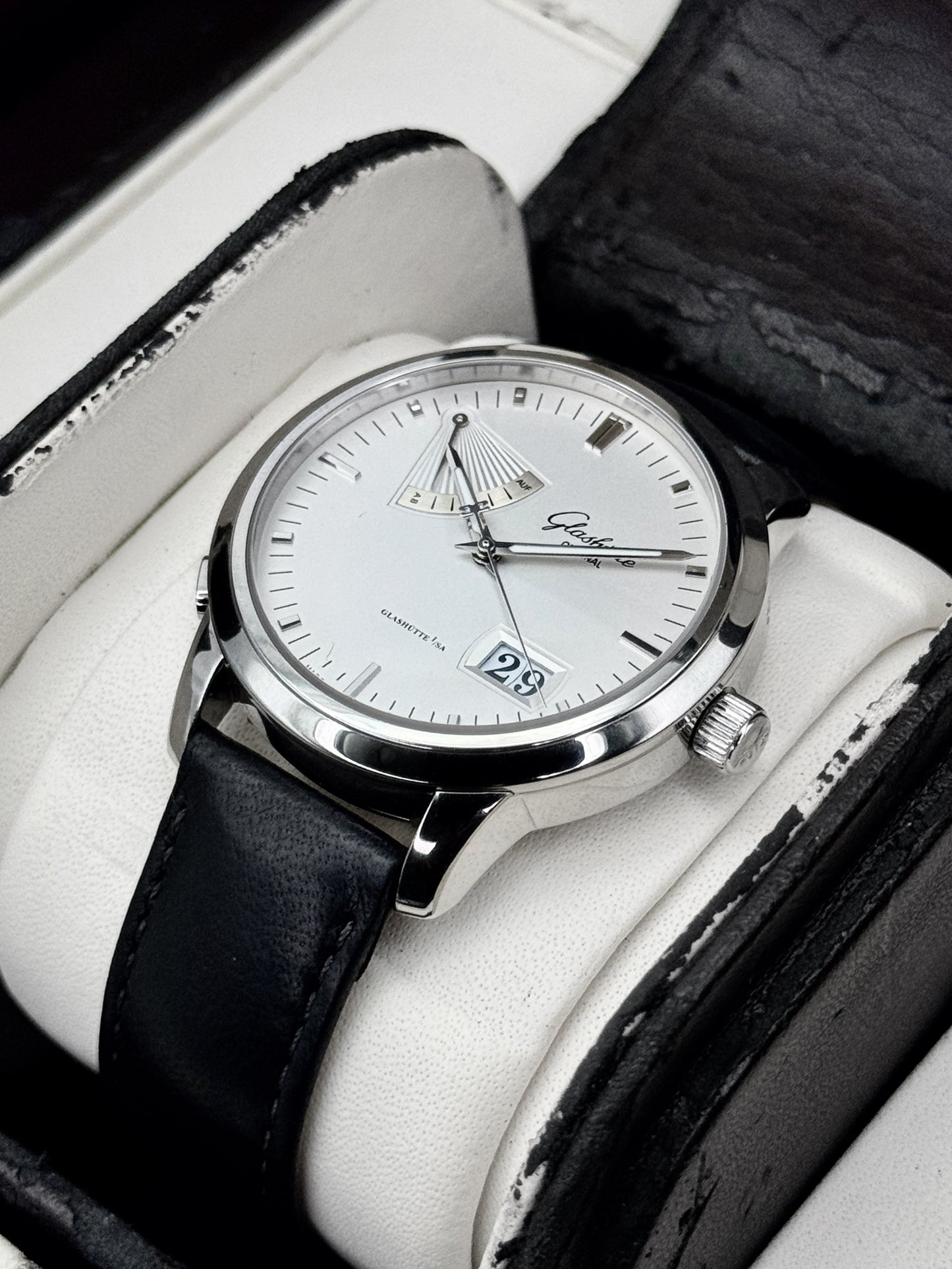 2011 Glashütte Original Senator 40mm 100-01-13-02-04 Stainless Steel Silver Dial