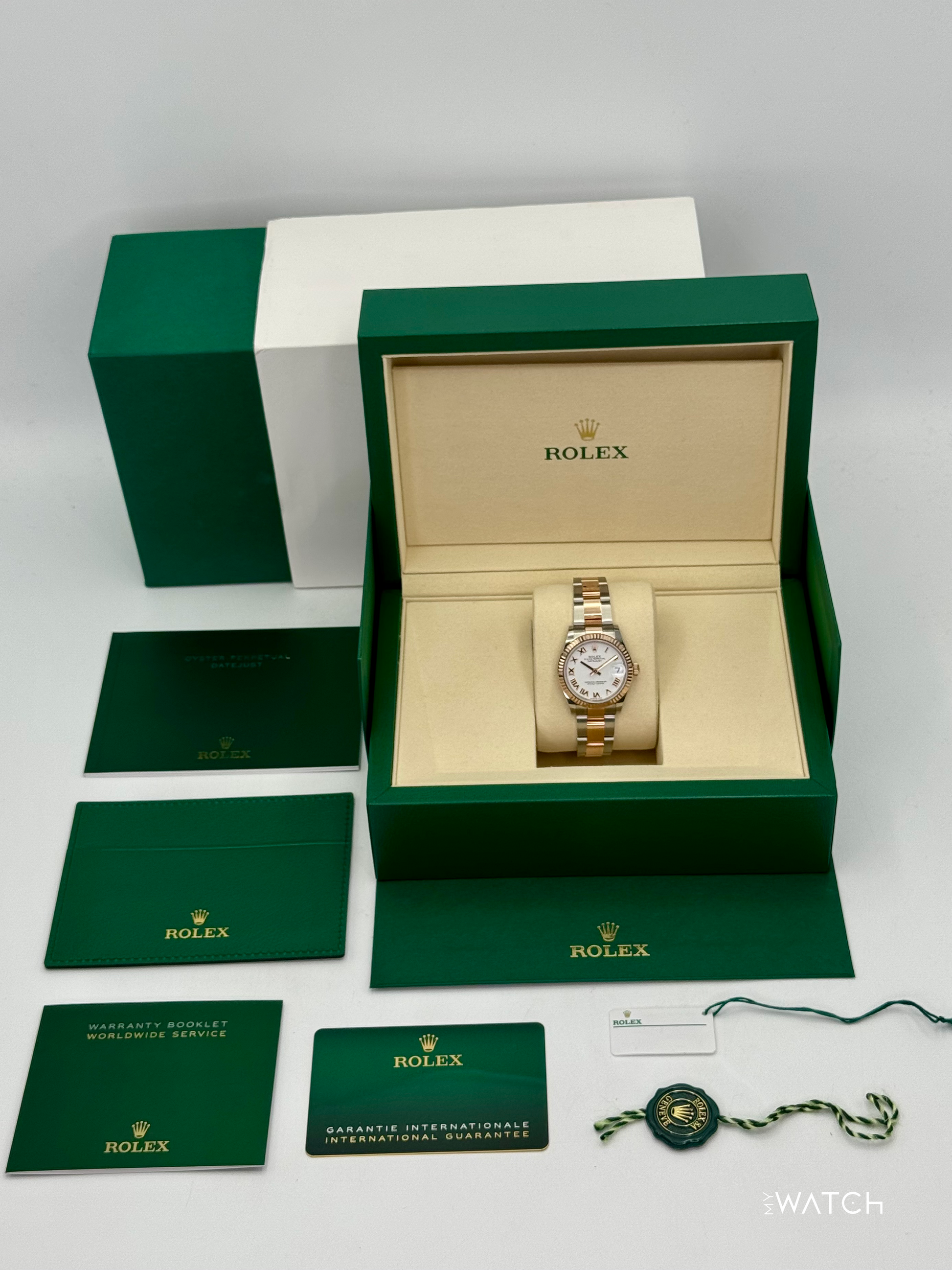 NEW 2025 Rolex Ladies Datejust 31mm 278271 Two-Tone Oyster White Dial - MyWatchLLC