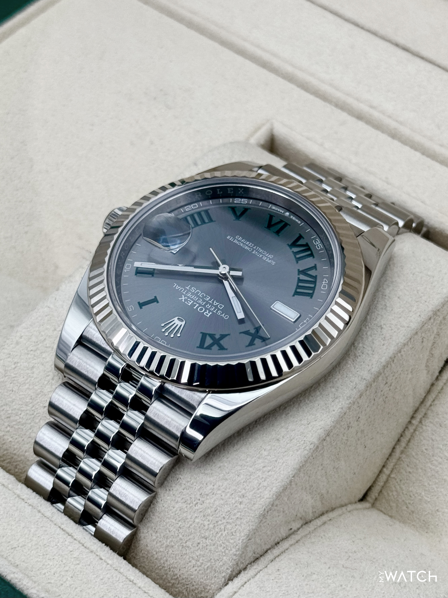 2024 Rolex Datejust 41mm 126334 Jubilee Wimbledon Dial - MyWatchLLC