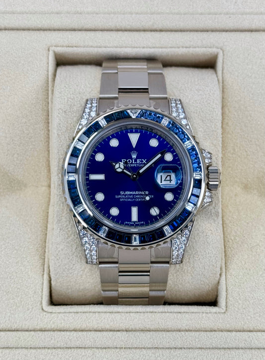 2020 Rolex Submariner 40mm 116659SABR White Gold Blue Dial