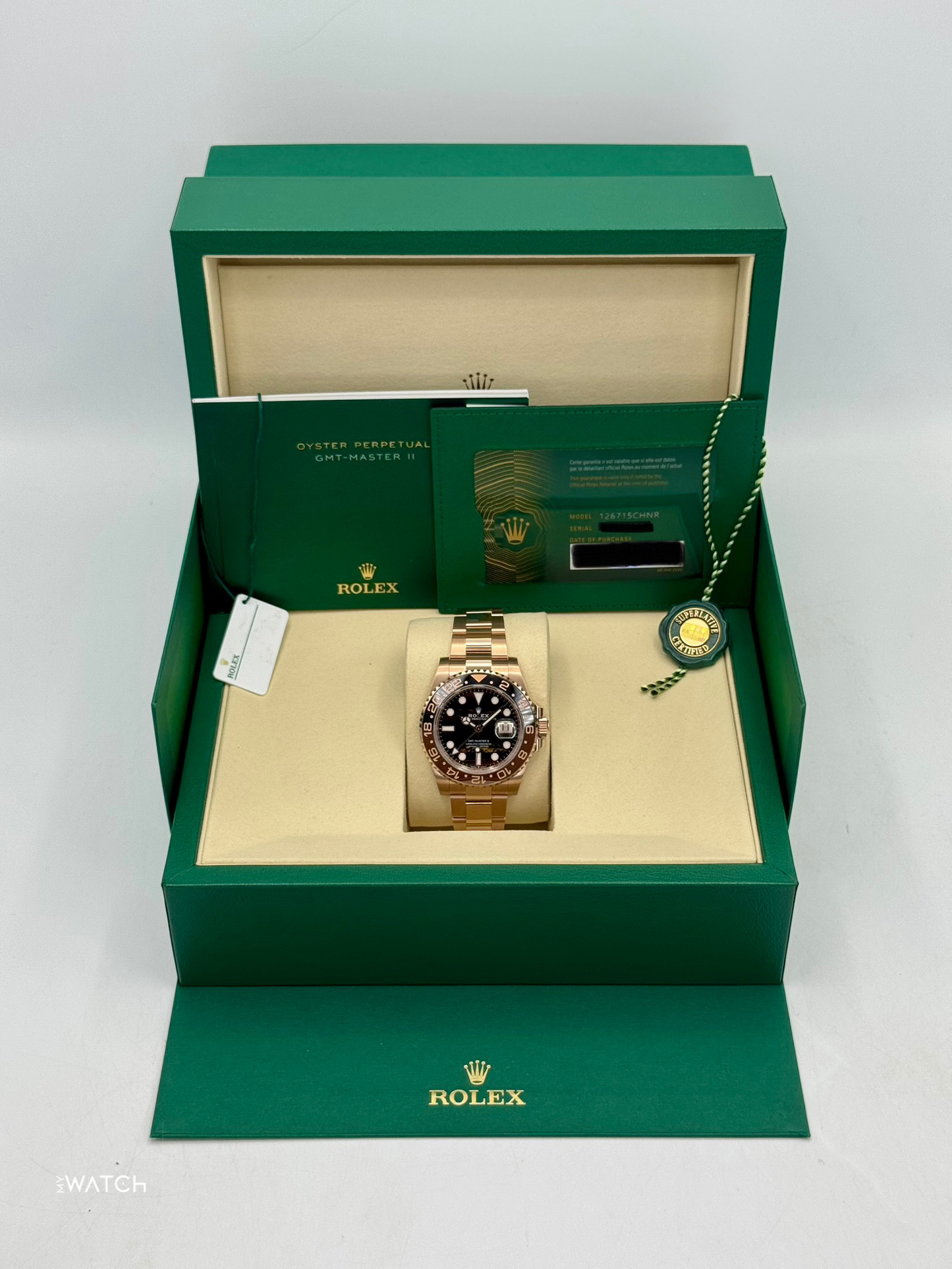 NEW 2025 Rolex GMT-Master II "Rootbeer" 40mm 126715CHNR Tiger Iron Dial
