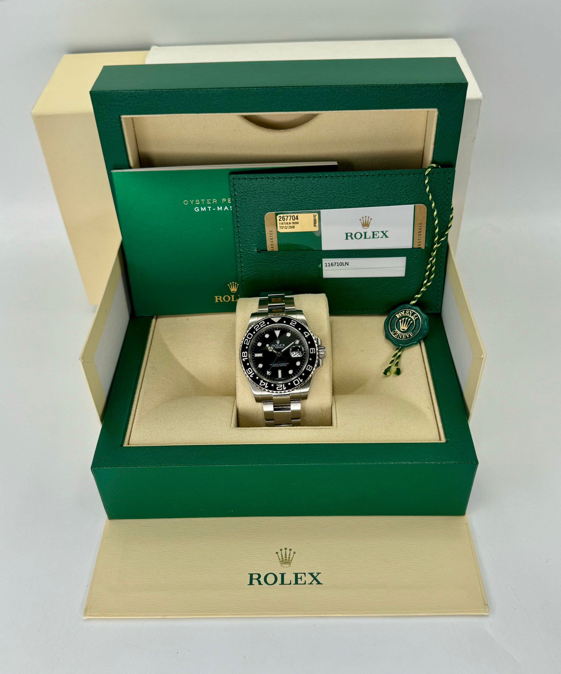 2017 Rolex GMT-Master II 40mm 116710LN Stainless Steel Black Dial - MyWatchLLC