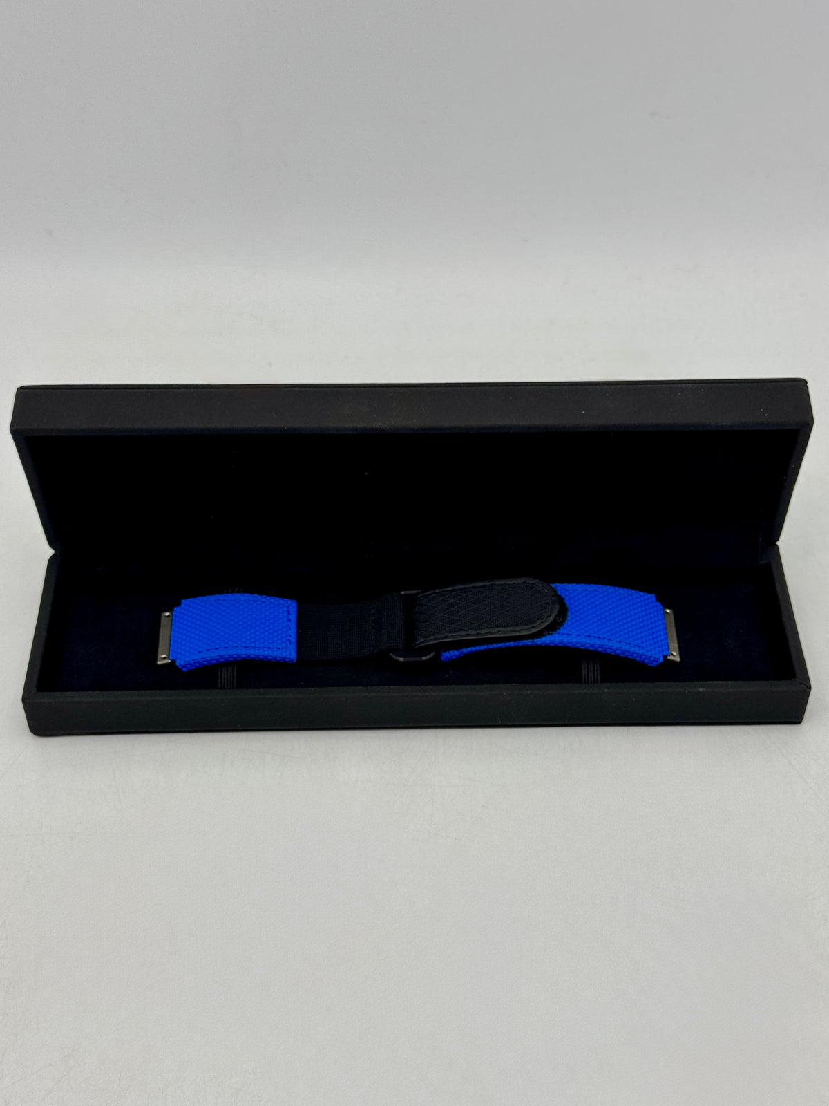 Richard Mille RM10 Velcro Watch Strap Rubber Sailcloth Pattern - Blue