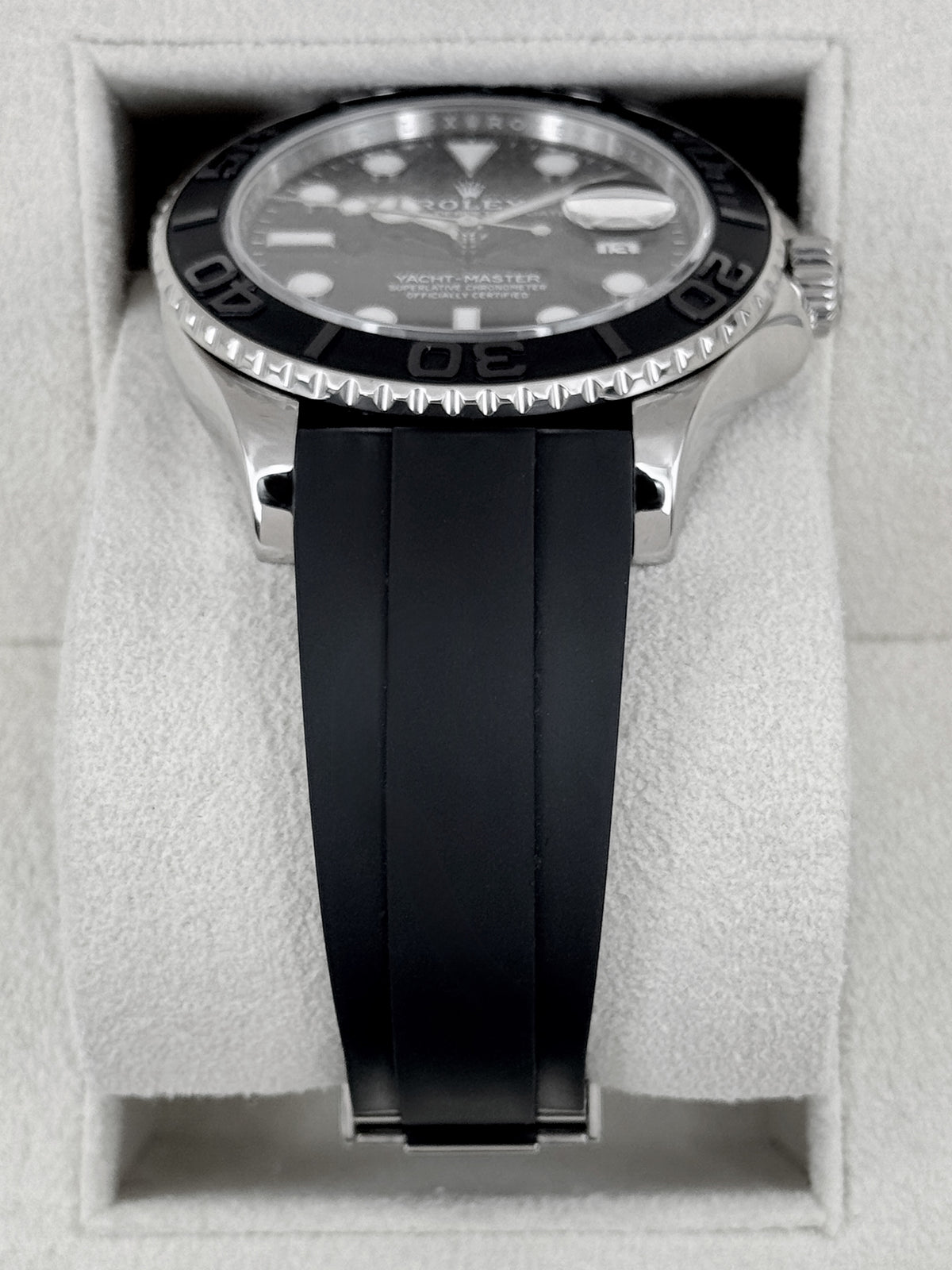 2020 Rolex Yacht-Master 42mm 226659 White Gold Oysterflex Black Dial