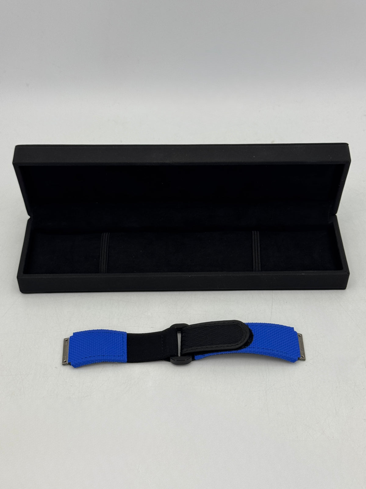 Richard Mille RM10 Velcro Watch Strap Rubber Sailcloth Pattern - Blue