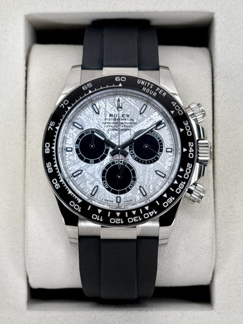 NEW 2026 Rolex Daytona 40mm 126519LN White Gold Oysterflex Meteorite Dial