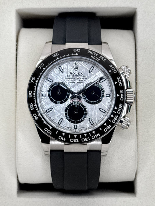 NEW 2026 Rolex Daytona 40mm 126519LN White Gold Oysterflex Meteorite Dial