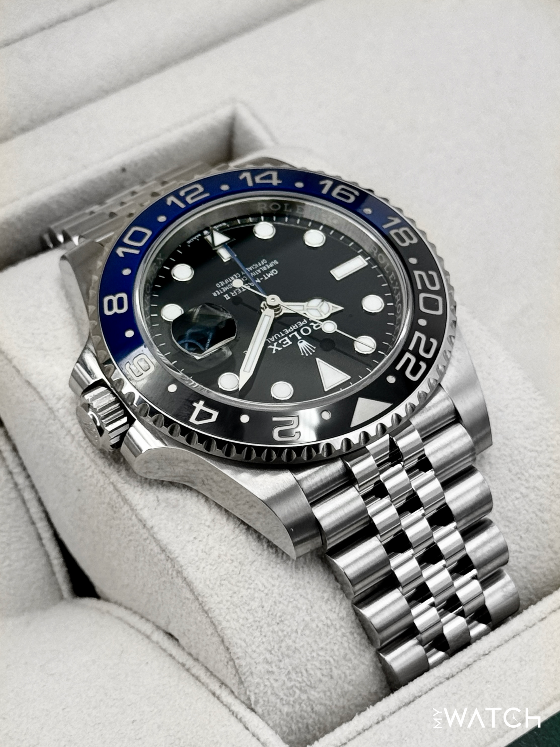 2024 Rolex GMT-Master II "Batgirl" 40mm 126710BLNR Jubilee Black Dial - MyWatchLLC