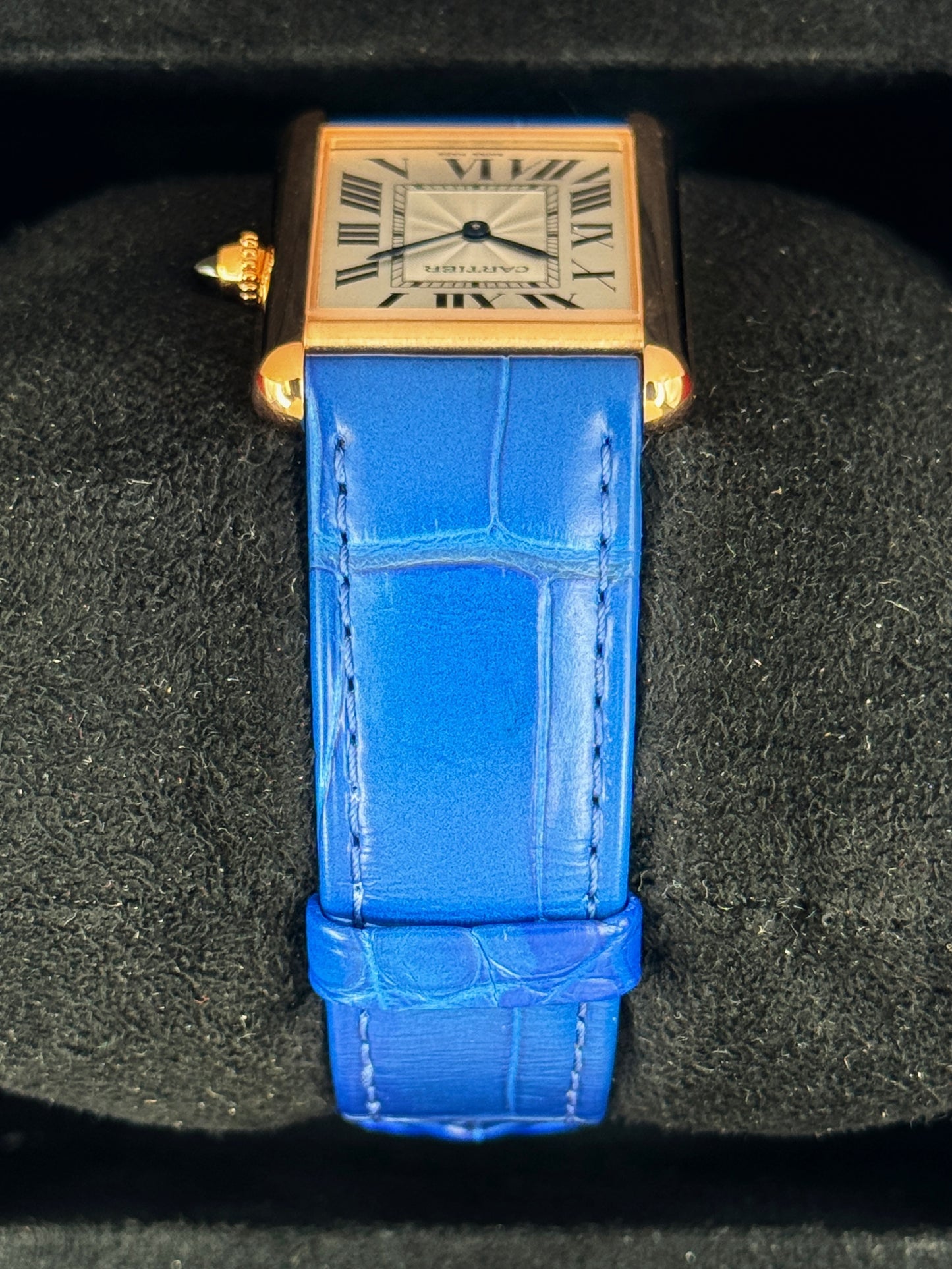 2023 Cartier Tank Louis Cartier Large 33.7mm WGTA0011 Rose Gold Silver Dial