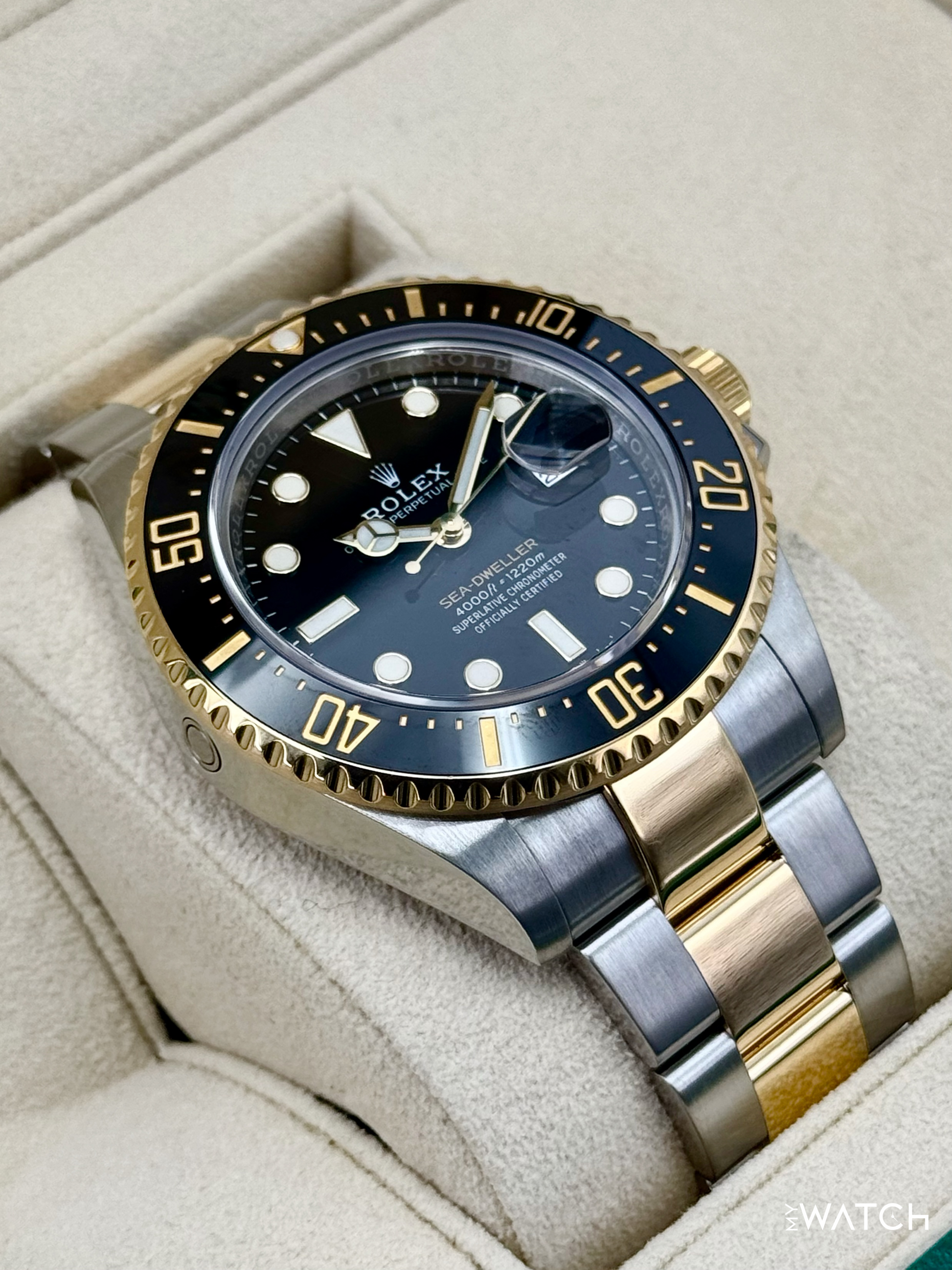 2022 Rolex Sea-Dweller 43mm 126603 Two-Tone Black Dial - MyWatchLLC