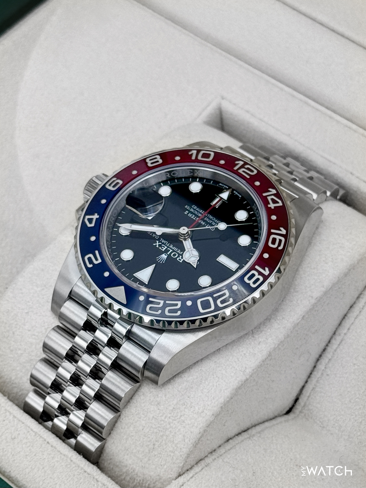NEW 2023 Rolex GMT-Master II "Pepsi" 40mm 126710BLRO Jubilee (STICKERED)