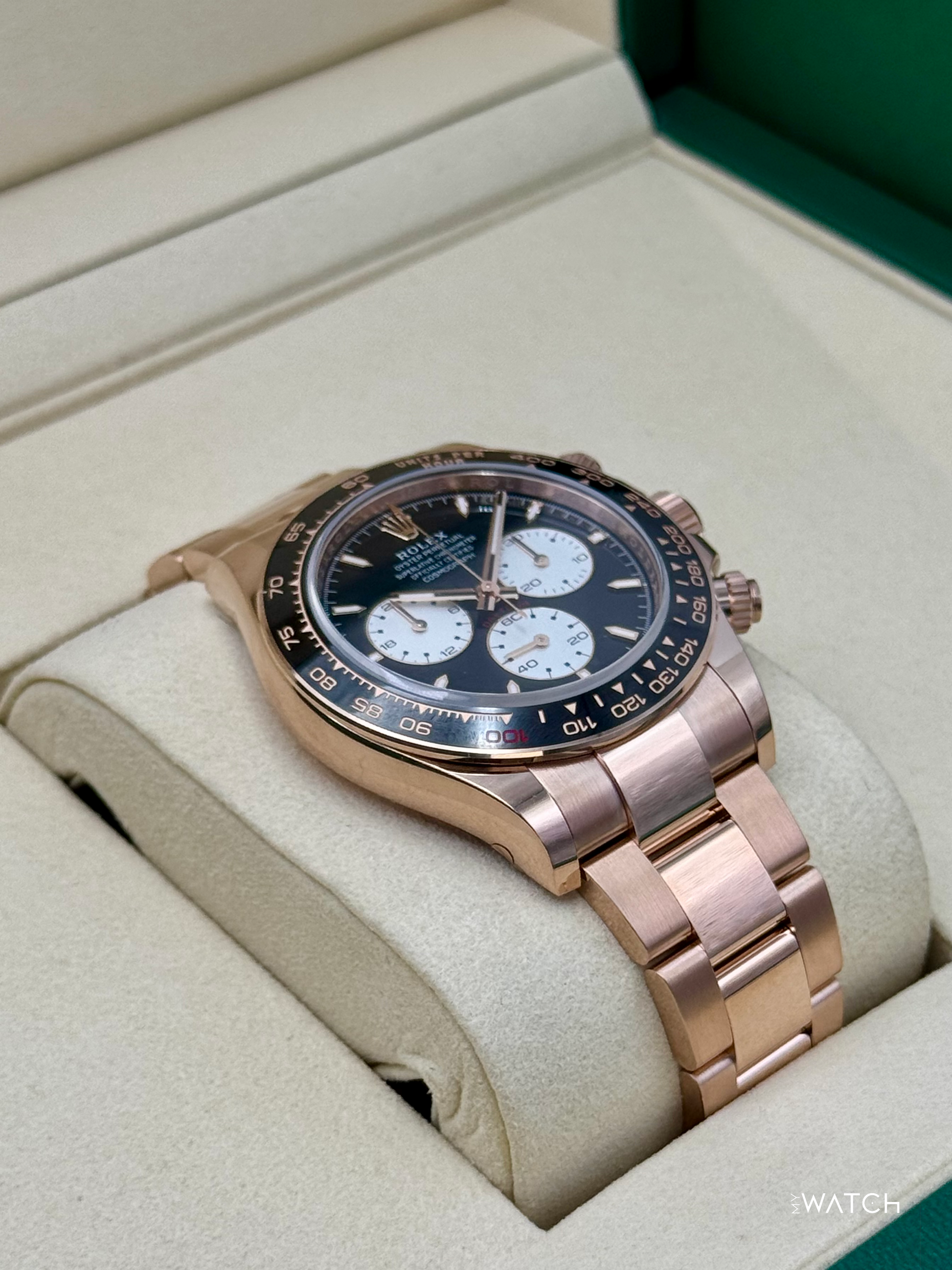 NEW 2025 Rolex Daytona "Le Mans" 40mm 126525LN Rose Gold Black Dial - MyWatchLLC