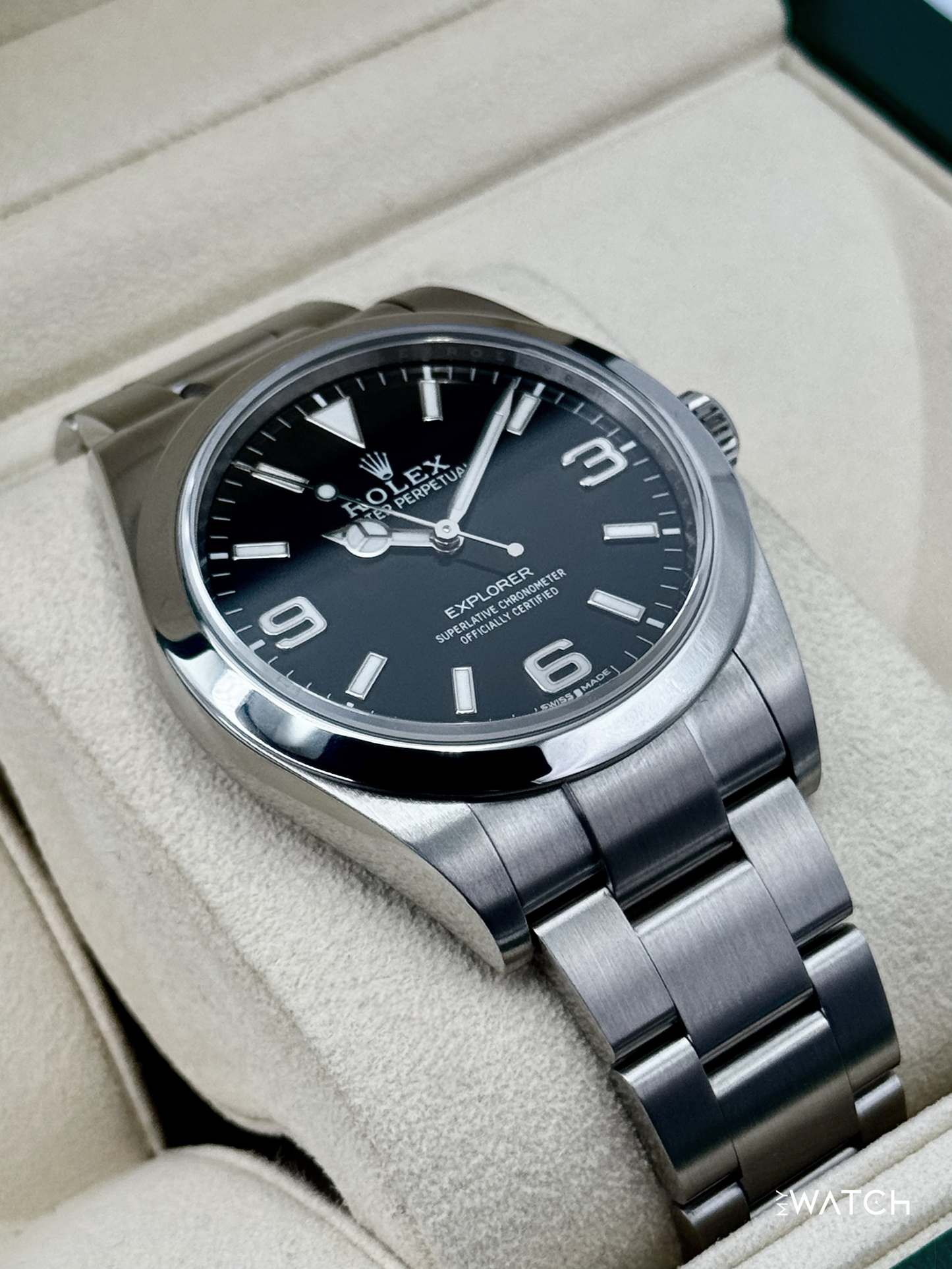 2018 Rolex Explorer 39mm 214270 Stainless Steel Black Dial - MyWatchLLC