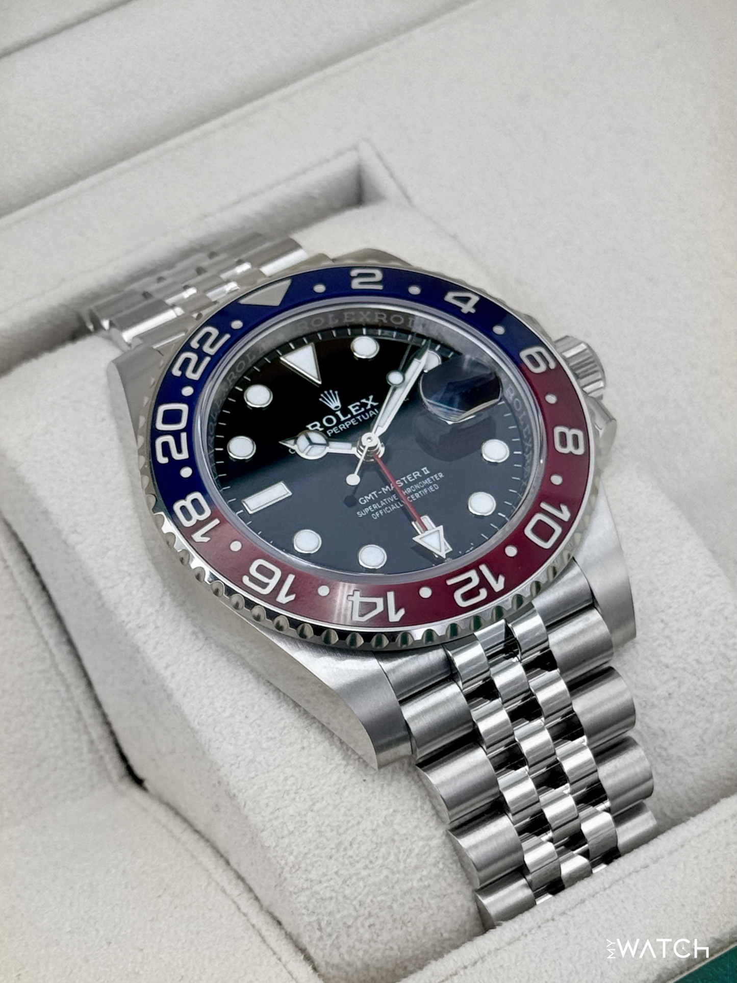 NEW 2023 Rolex GMT-Master II "Pepsi" 40mm 126710BLRO Jubilee (STICKERED)
