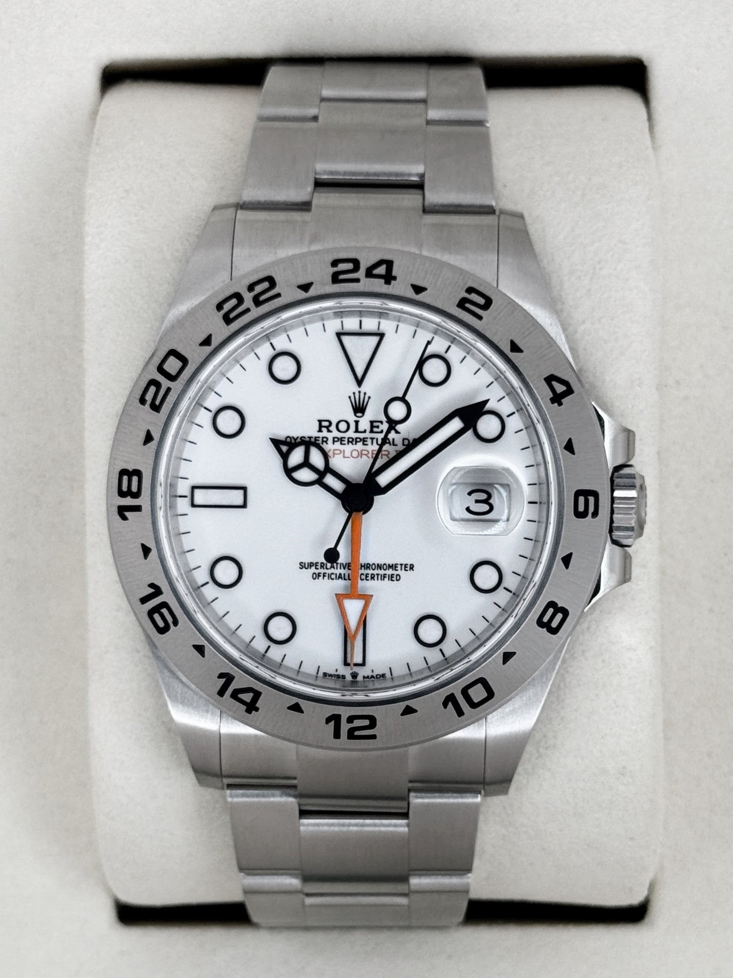 NEW 2026 Rolex Explorer II 42mm 226570 Polar White Dial (STICKERED)