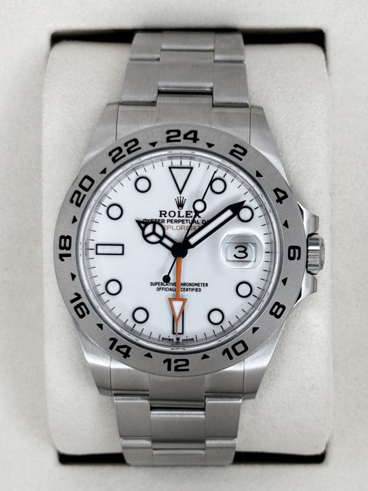NEW 2026 Rolex Explorer II 42mm 226570 Polar White Dial (STICKERED)