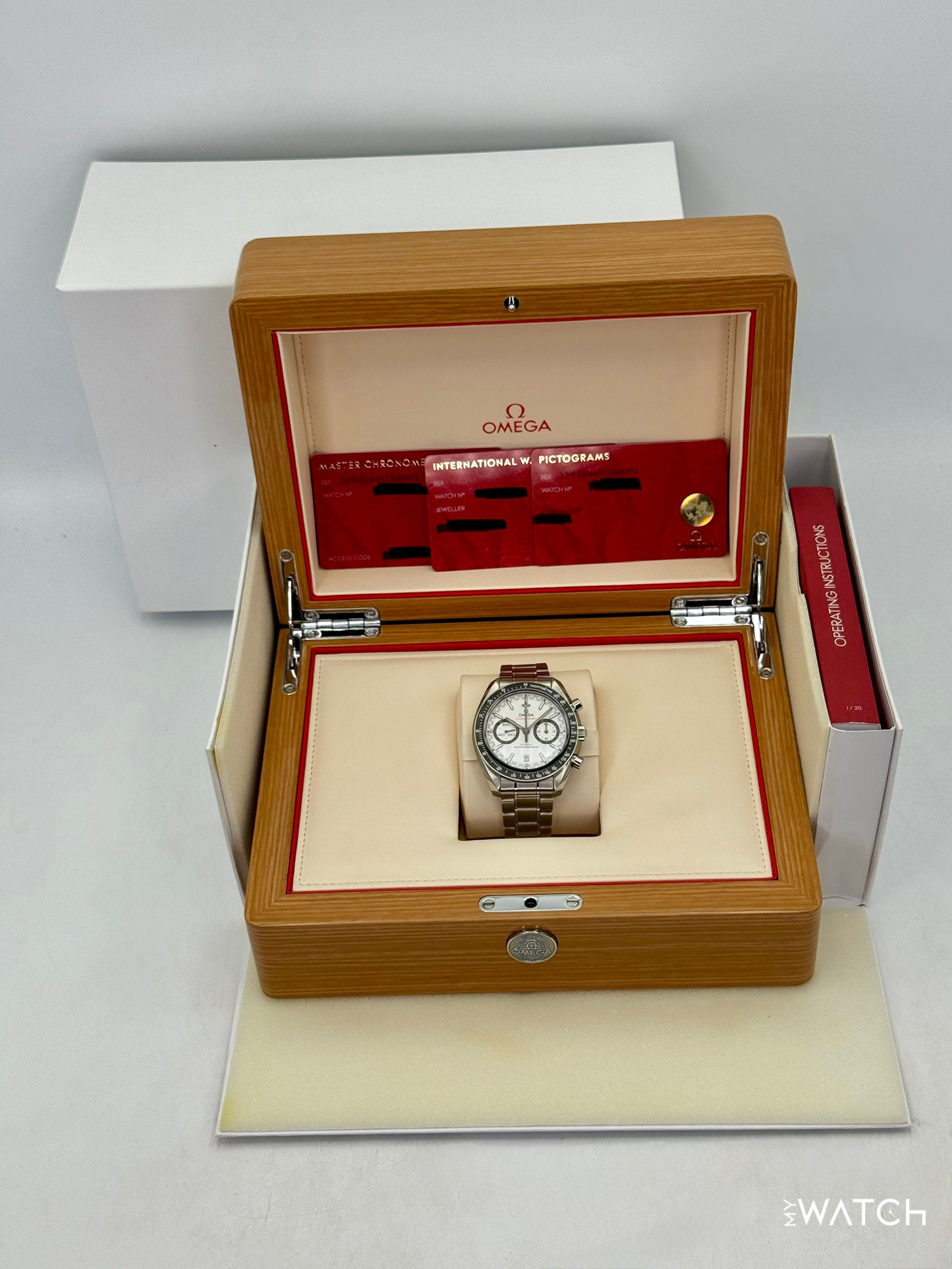 2019 Omega Speeedmaster Racing 44.2mm 329.30.44.51.04.001 White Dial - MyWatchLLC