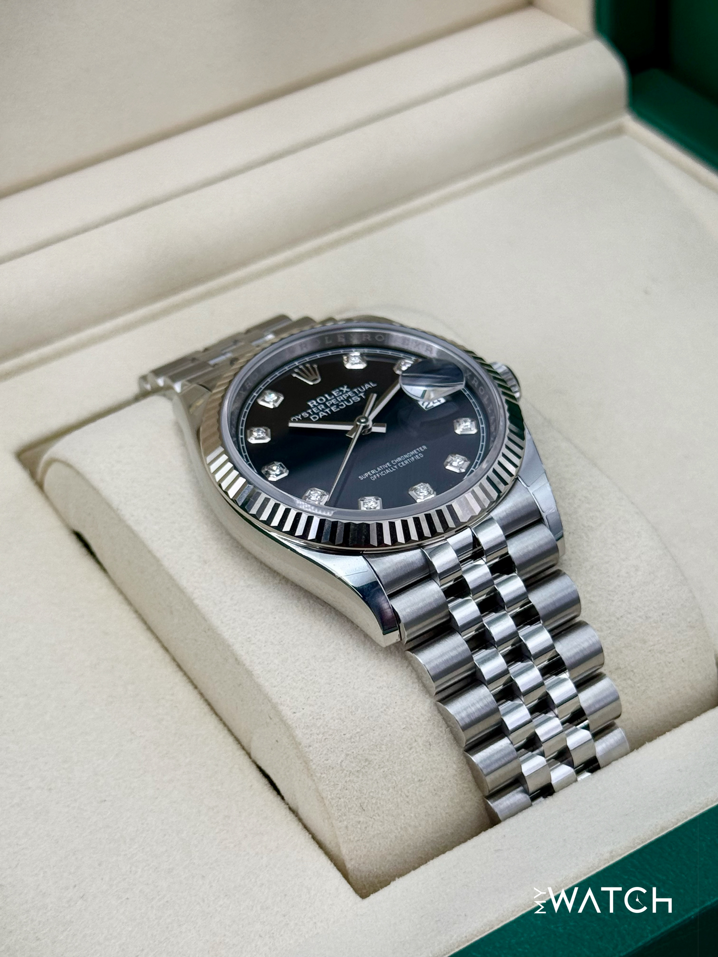 NEW 2025 Rolex Datejust 36mm 126234 Jubilee Black Diamond Dial