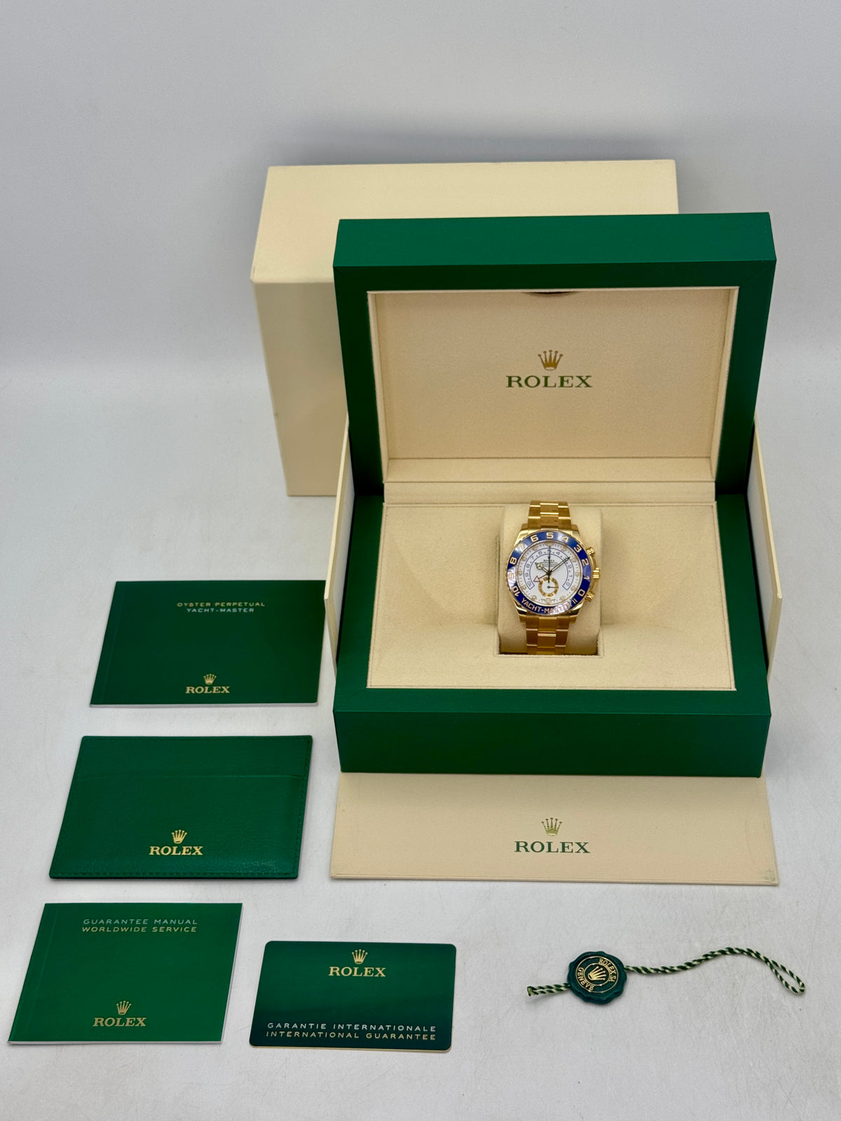 2022 Rolex Yacht-Master II 44mm 116688 18K Yellow Gold White Dial - MyWatchLLC