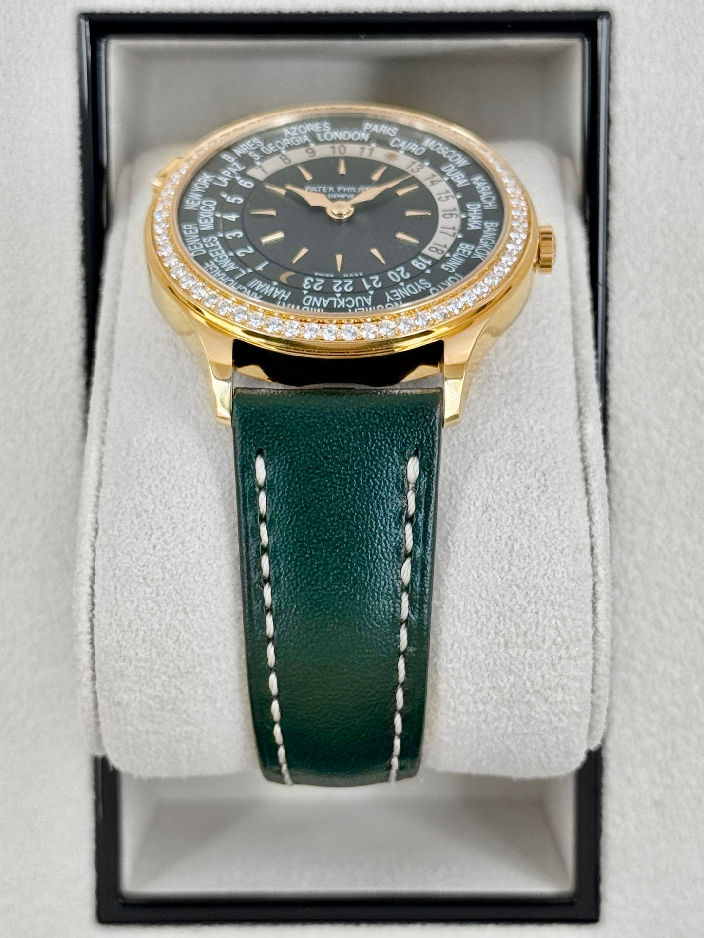 NEW 2026 Patek Philippe World Time Complications 36mm 7130R Rose Gold Green Dial