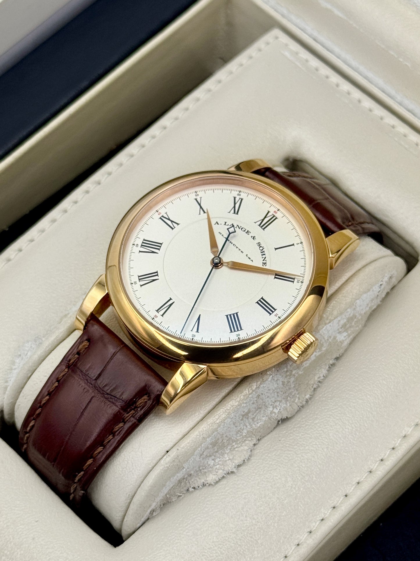 2007 A. Longe & Shone Richard Lange 40.5mm 232.032 Rose Gold Silver Dial