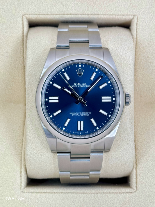 2025 Rolex Oyster Perpetual 41mm 124300 Blue Dial