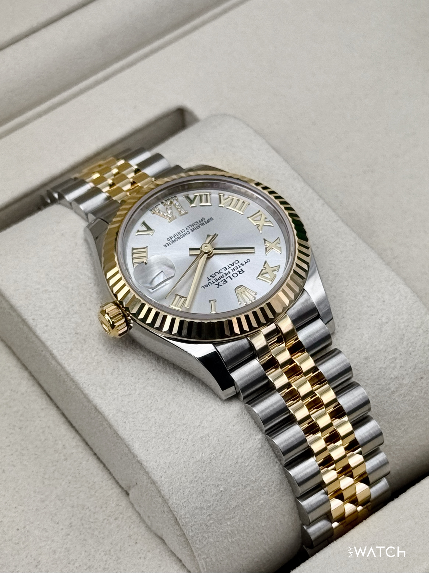 NEW 2026 Rolex Datejust 31mm 278273 Two-Tone Jubilee Silver Diamond - MyWatchLLC