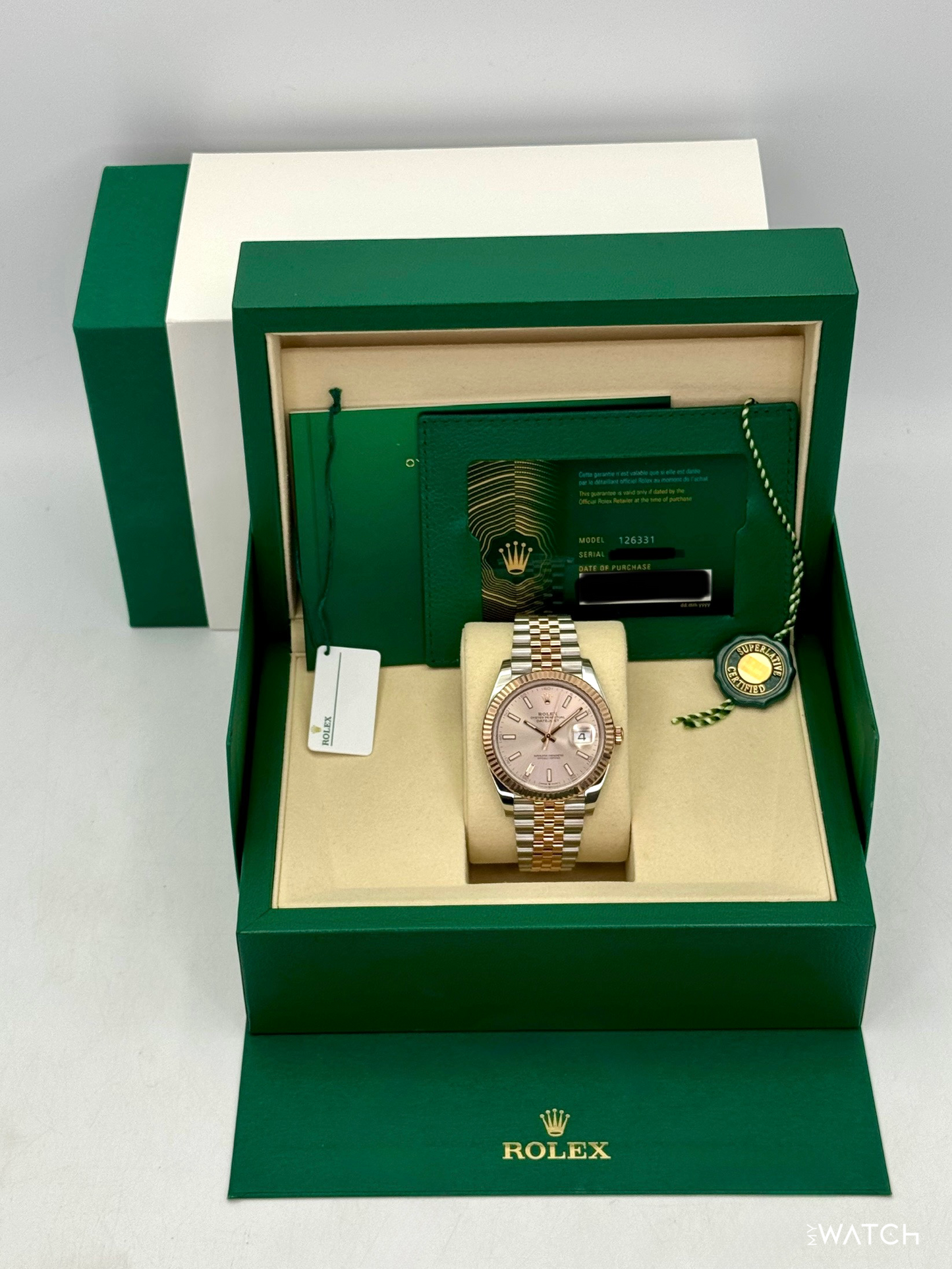 2025 Rolex Datejust 41mm 126331 Two-Tone Jubilee Sundust Dial - MyWatchLLC