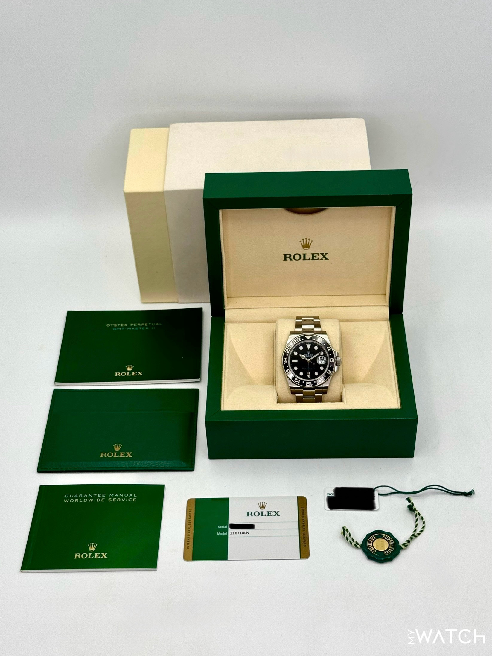 2018 Rolex GMT-Master II 40mm 116710LN Stainless Steel Black Dial - MyWatchLLC