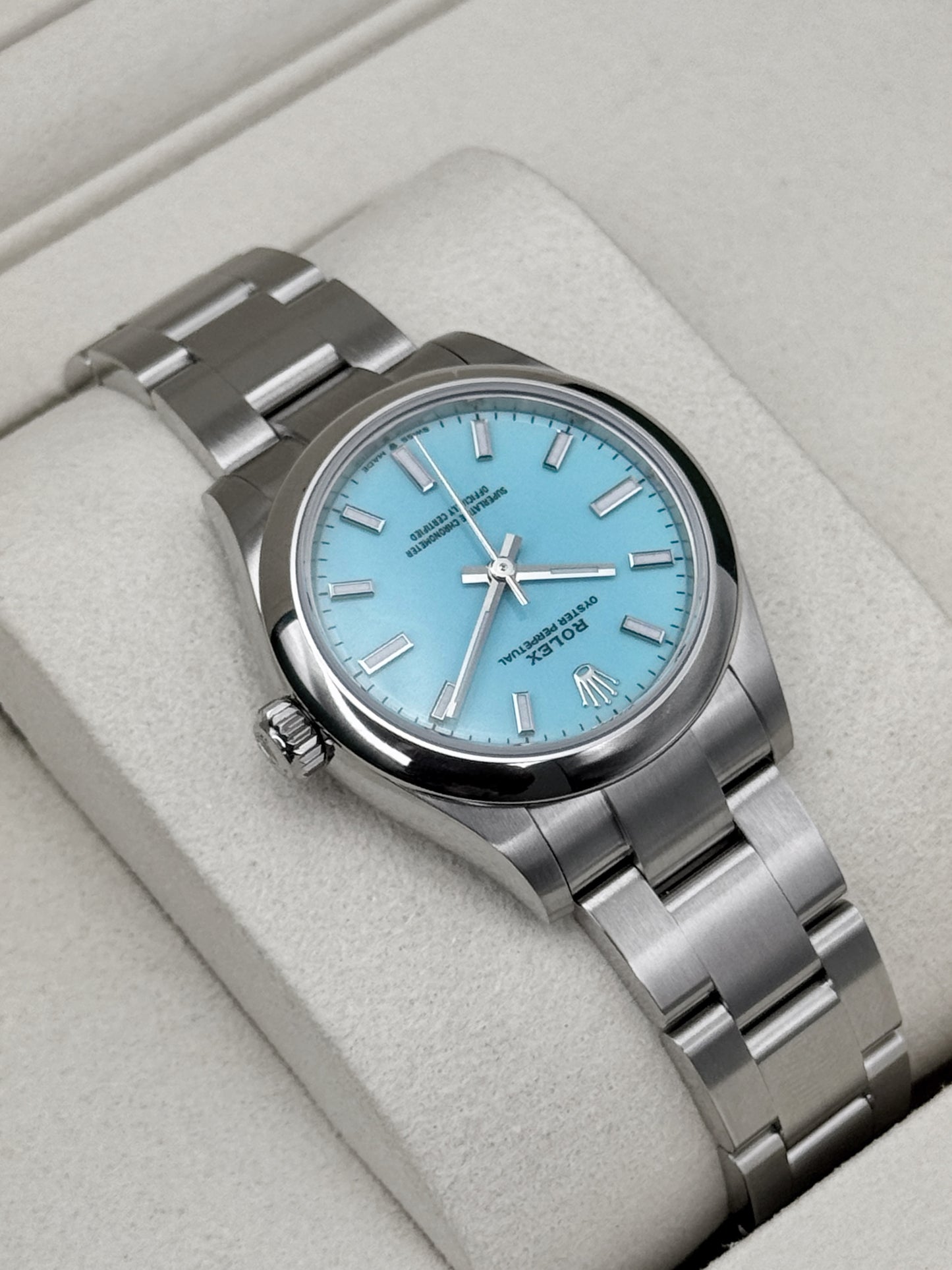 NEW 2026 Rolex Oyster Perpetual 31mm 277200 Turquoise Tiffany Blue Dial