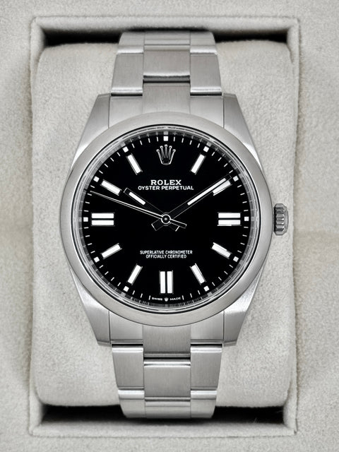 2023 Rolex Oyster Perpetual 41mm 124300 Black Dial