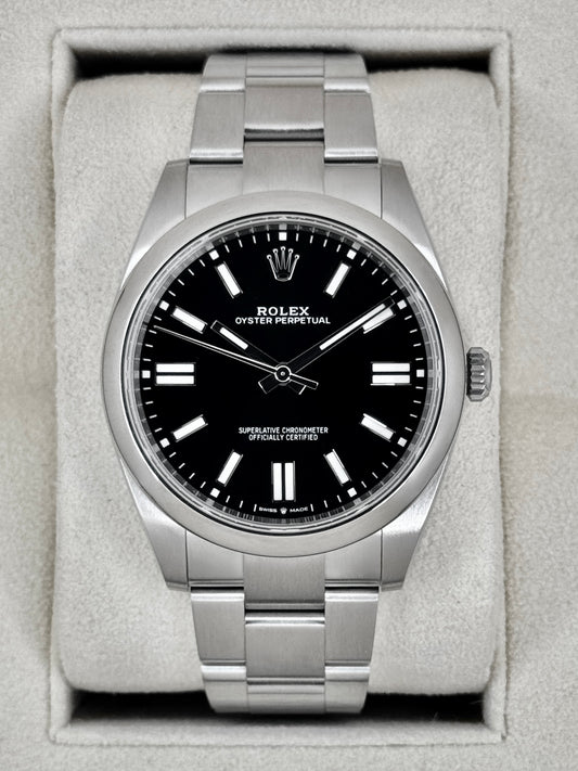 2023 Rolex Oyster Perpetual 41mm 124300 Black Dial