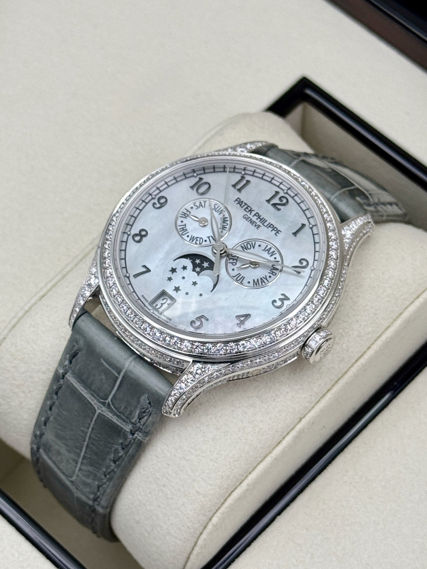 NEW 2026 Patek Philippe Annual Calendar 38mm 4948G White Gold Mother of Pearl Dial