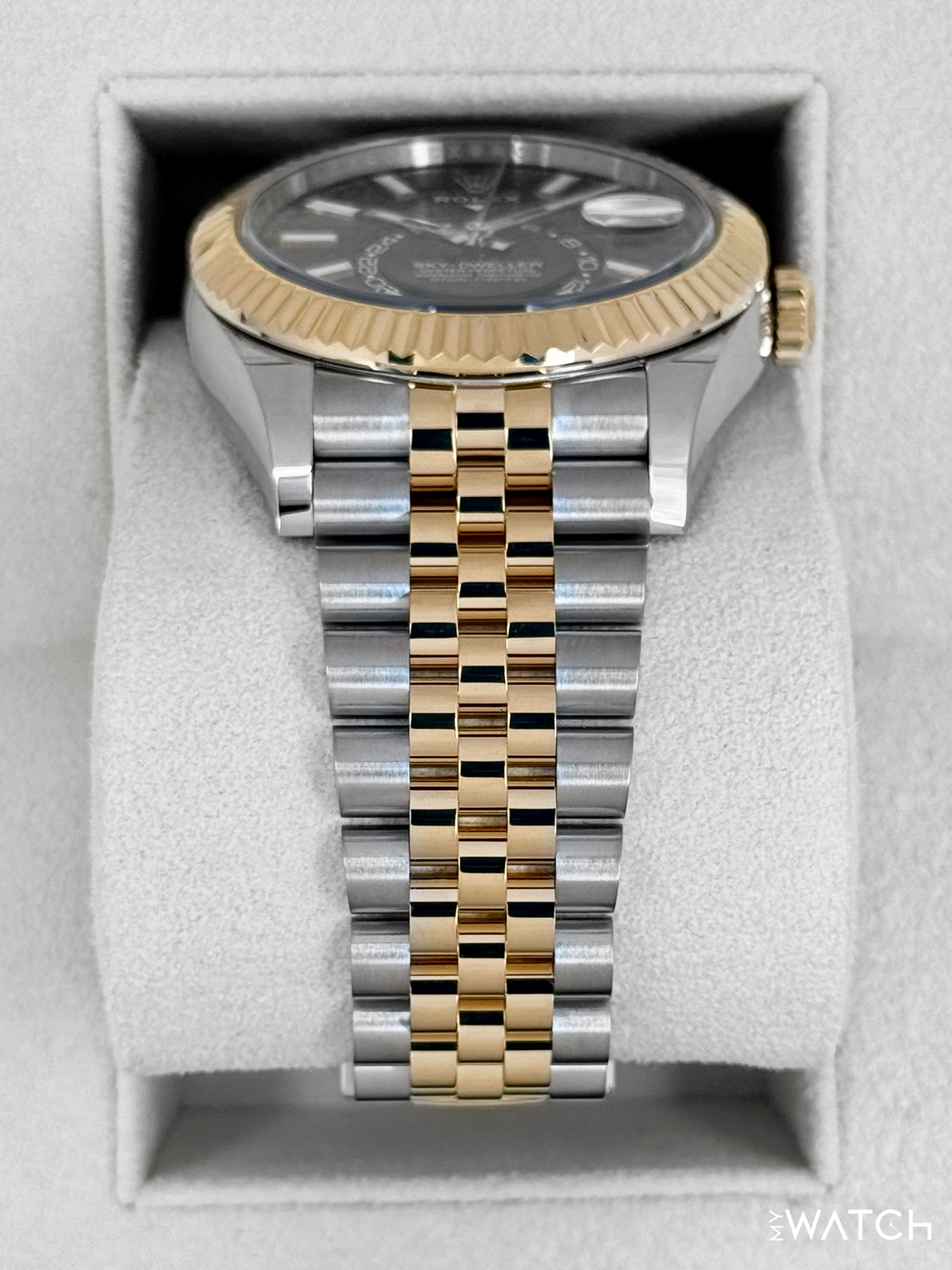 2025 Rolex Sky-Dweller 42mm 336933 Two-Tone Jubilee Black Dial