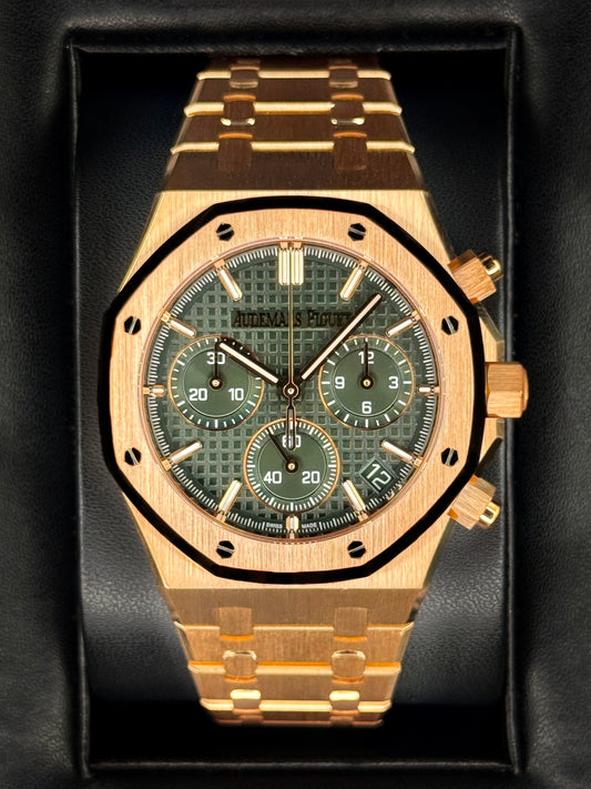 2025 Audemars Piguet Royal Oak Chronograph 41mm 26240OR Green Dial