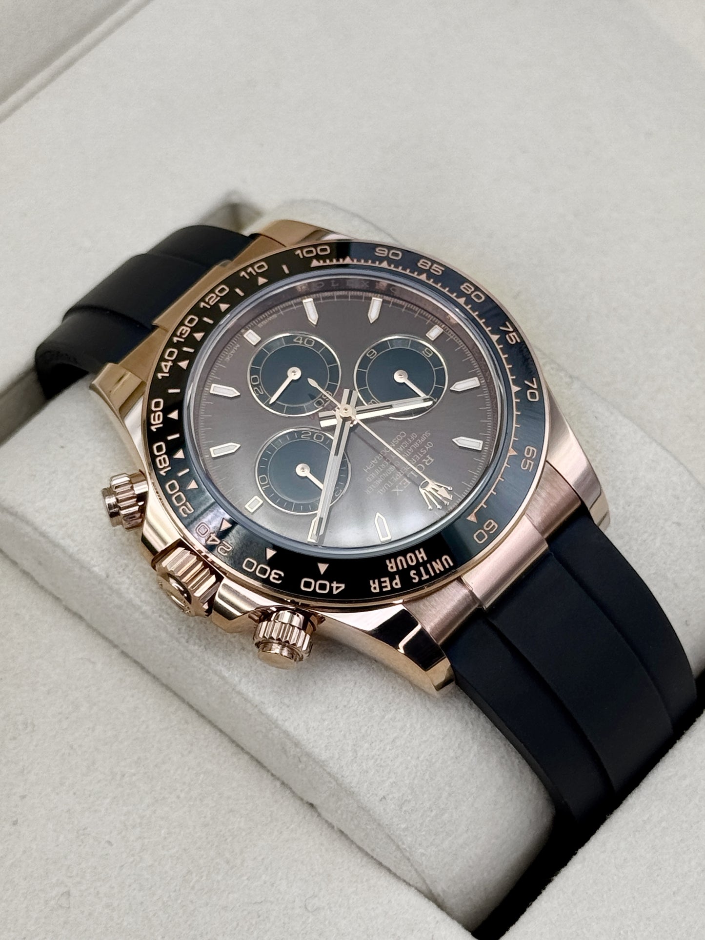 2026 Rolex Daytona 40mm 126515LN Rose Gold Oysterflex Chocolate Dial