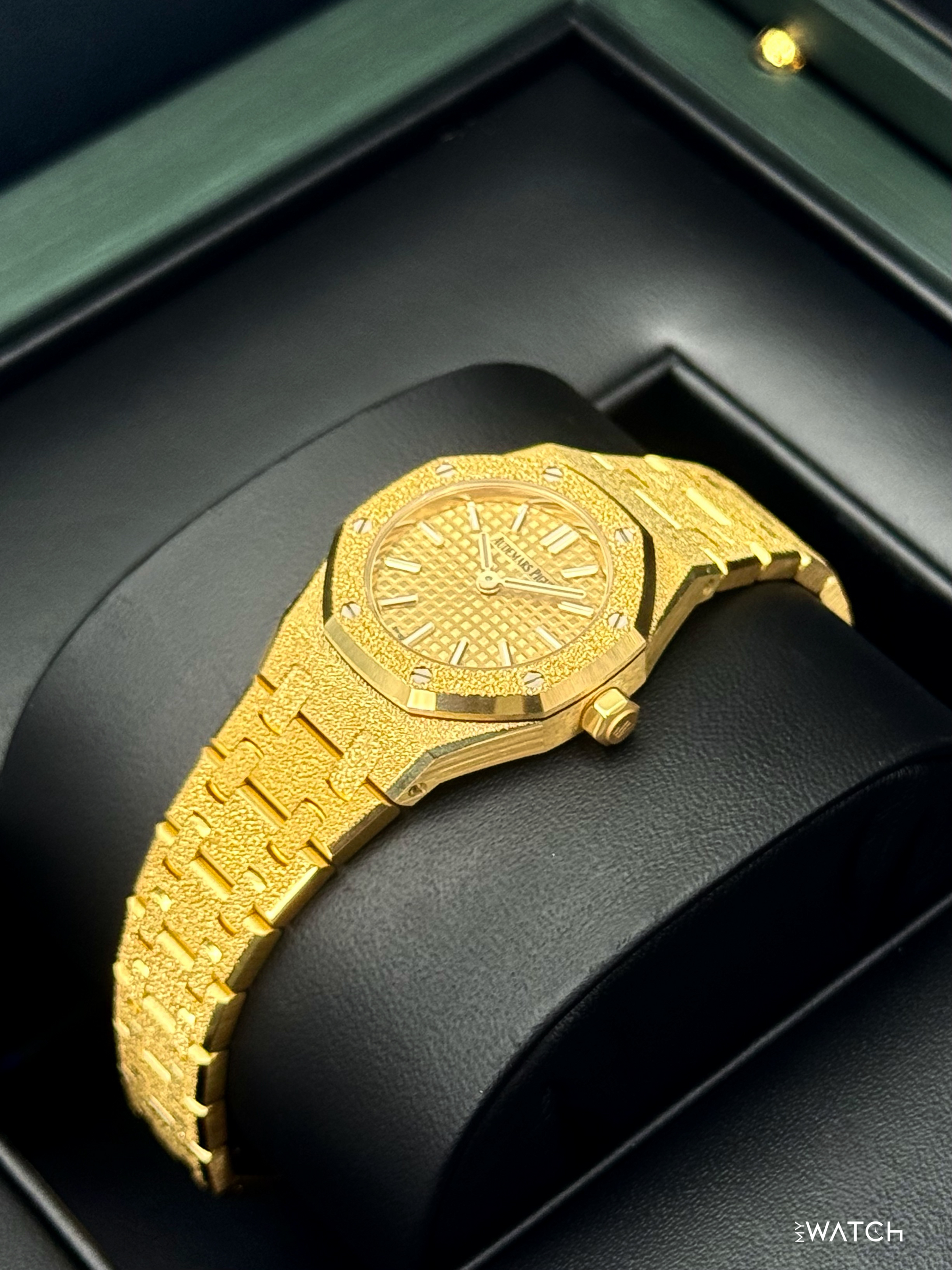 NEW 2026 Audemars Piguet Royal Oak Mini Frosted 23mm 67630BA Yellow Gold Dial - MyWatchLLC