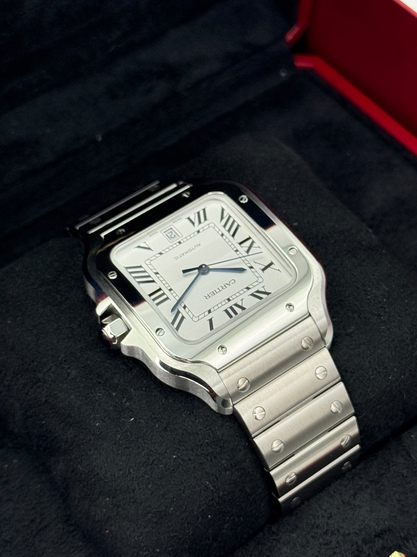 NEW 2026 Cartier Santos De Cartier 39mm WSSA0018 Stainless Steel White Dial