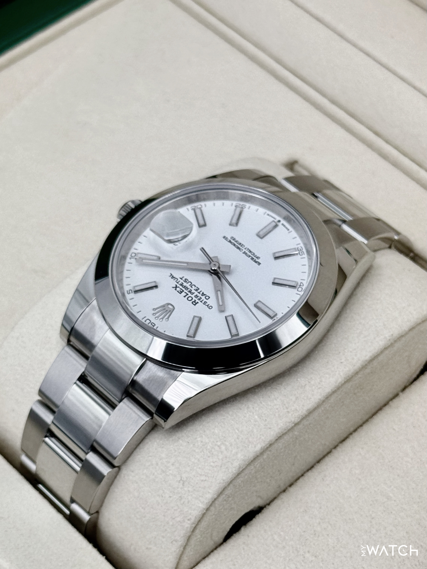NEW 2025 Rolex Datejust 41mm 126300 Stainless Steel Oyster White Dial - MyWatchLLC
