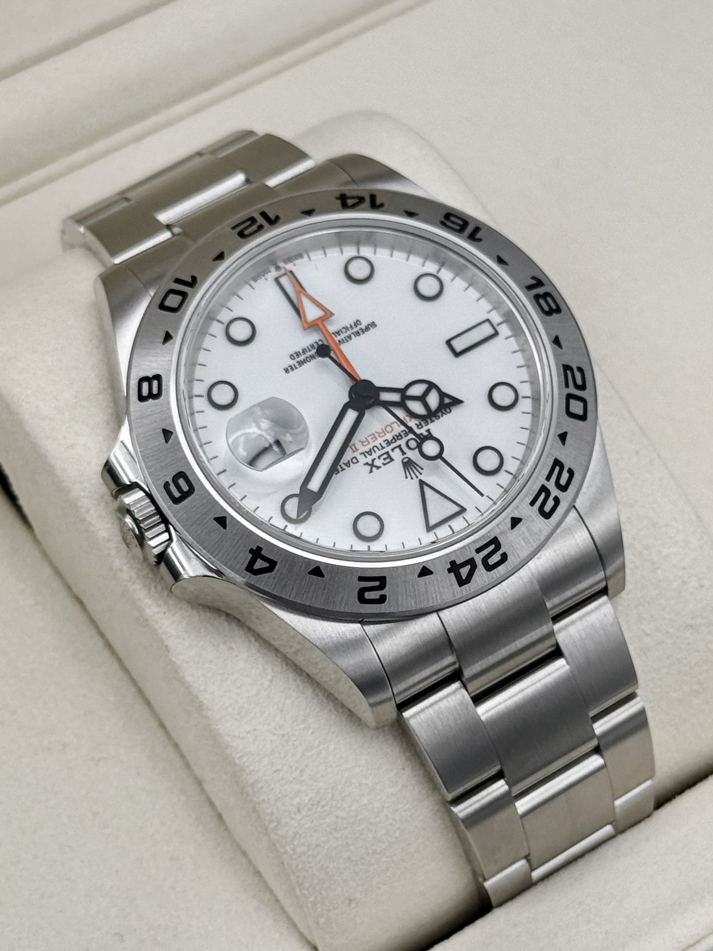 NEW 2026 Rolex Explorer II 42mm 226570 Polar White Dial (STICKERED)