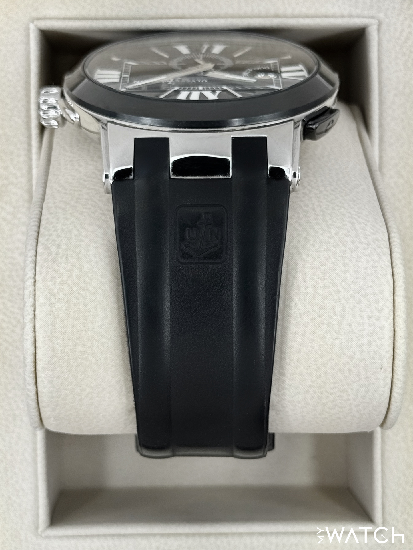 2012 Ulysse Nardin Executive Dual Time 43mm 243-00 Stainless Steel Black Dial